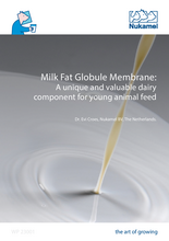 MFGM | A unique and valuable dairy component for young animal feed