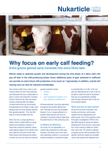 Why focus on early calf feeding?